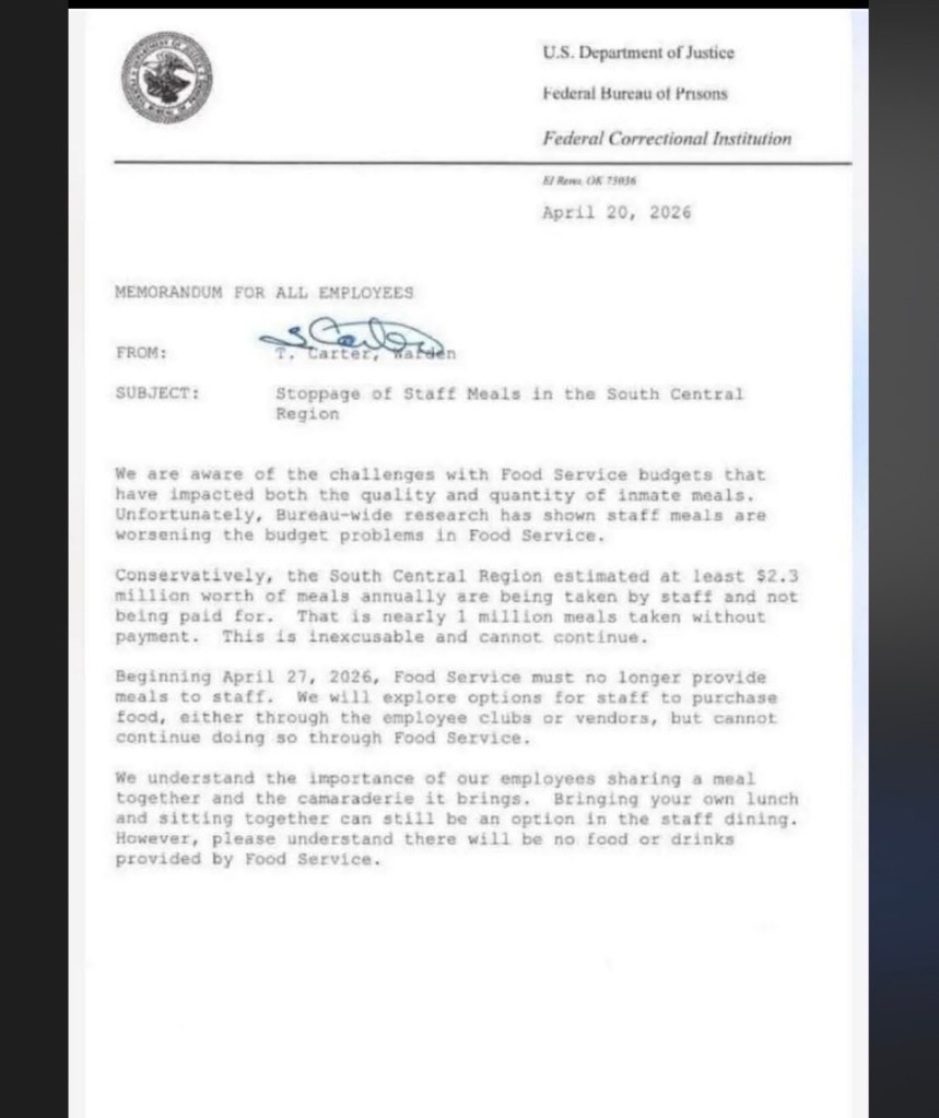 Bureau of Prisons Internal Communication Distribution Concerns, Information Control, and Accountability